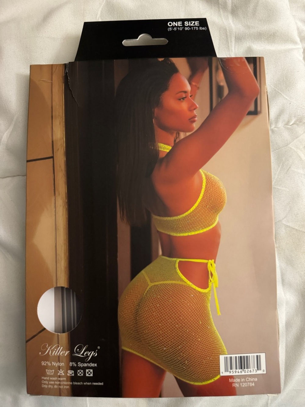 Mesh Halter Lingerie Set- One Size - Picture 2 of 2